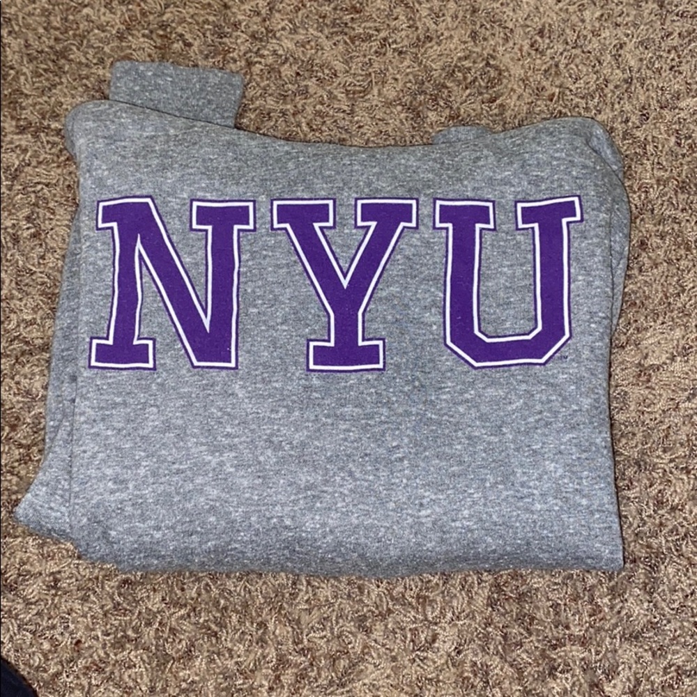 NYU gray hoodie
